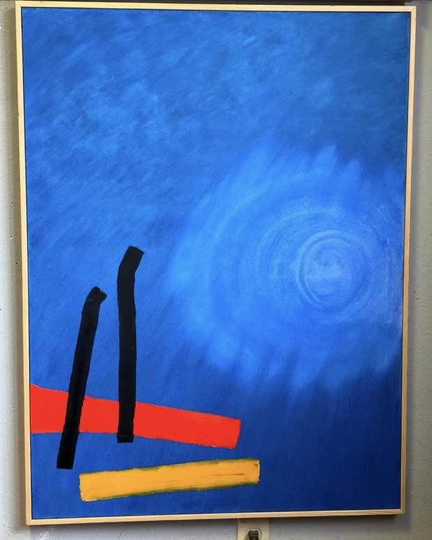 View from the Bridge, oil on canvas by Francis X. Donovan