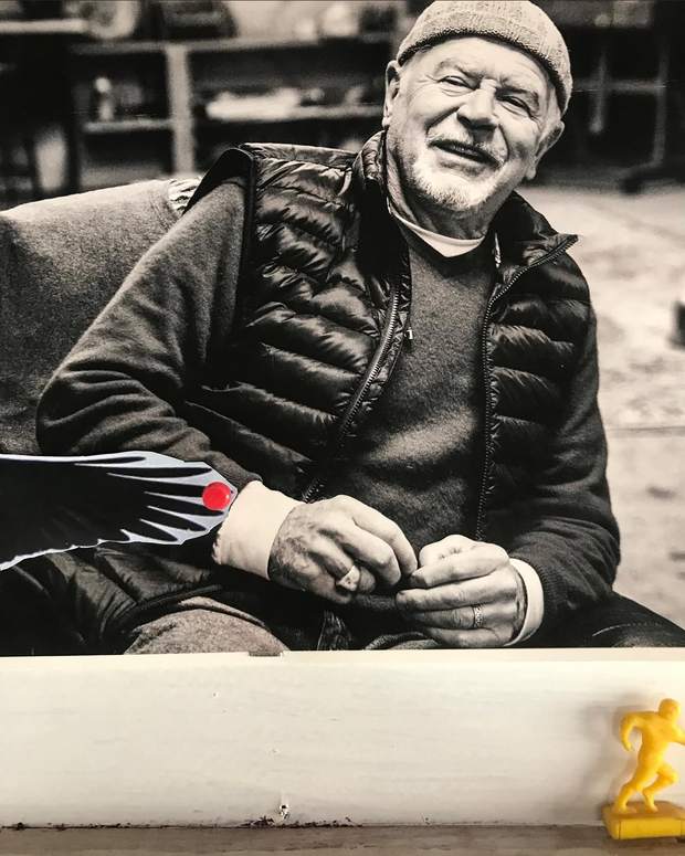 Francis X. Donovan laughing inside Studio X